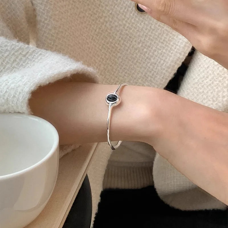 Black Eye Sterling Silver