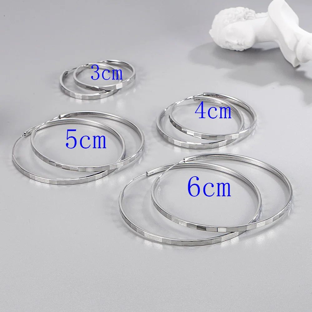 Aesthetic 925 Silver Square Earrings