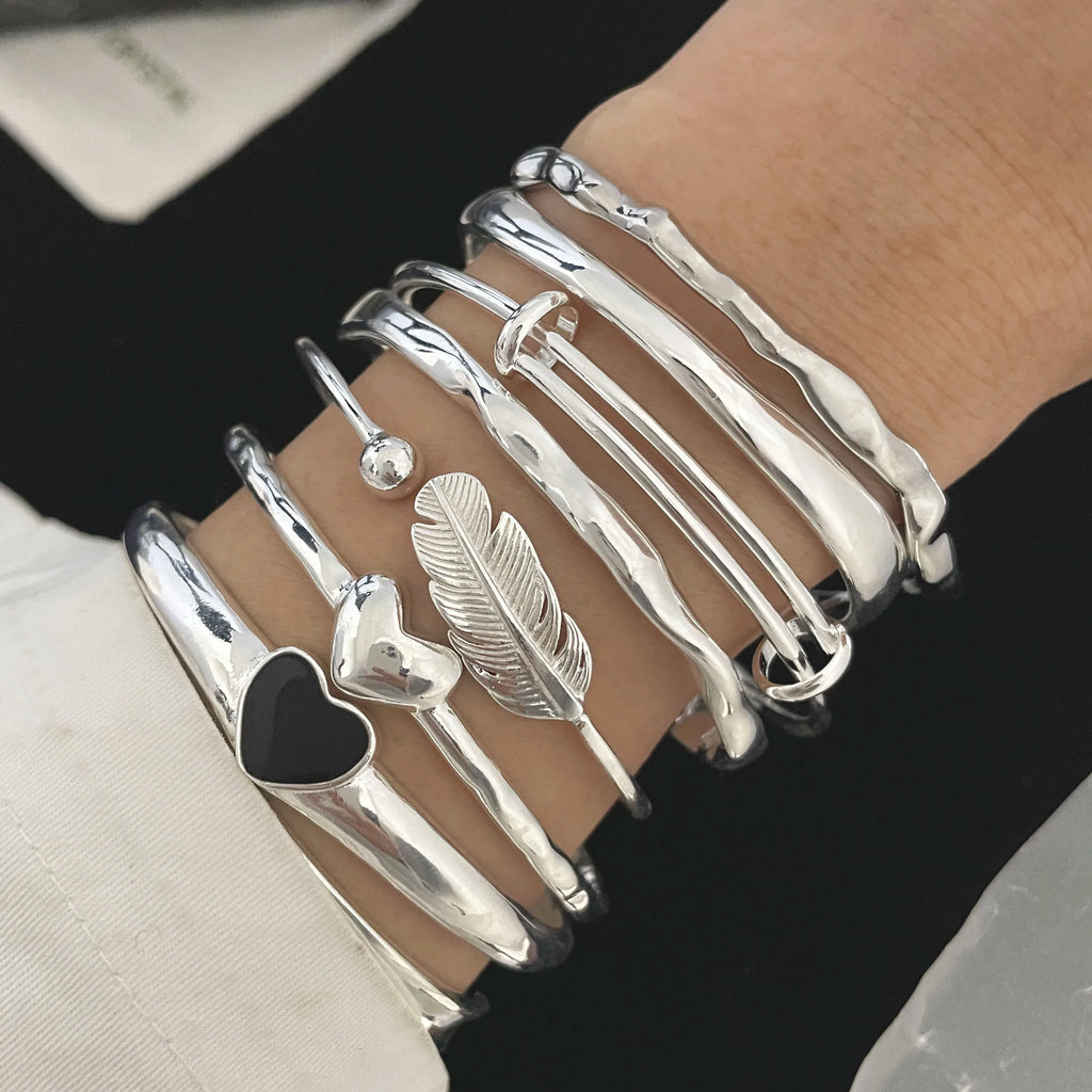 Sexy Sterling Silver Metal Bracelet
